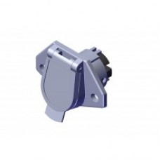 Vertical Pin- Socket Half (Trailer), Heavy Duty Dual Conductor - Receptacle For Trailer Electrical Power 